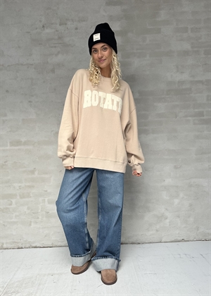 Heavy crewneck sweat Cement ROTATE SUNDAY